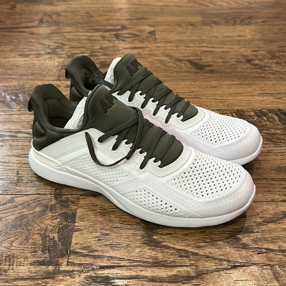 APL White and Olive Athletic Shoes